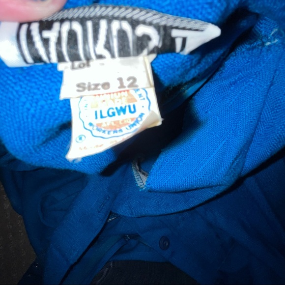 Vintage one piece dress romper blue size 12 - Picture 5 of 16